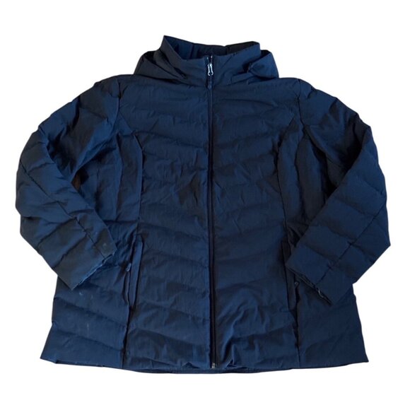 32° HEAT Puffer Jacket Mens XXL Hooded Black Coat Winter NWOT - Picture 1 of 9